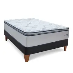 DRIMER - Cama Europea New Ozono 2 Plz + 2 Almohadas