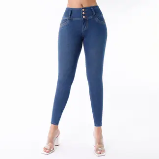 KANSAS - Jean Skinny Tiro Medio Mujer