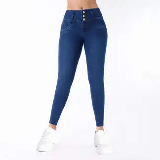KANSAS - Jean Skinny Tiro Medio Mujer