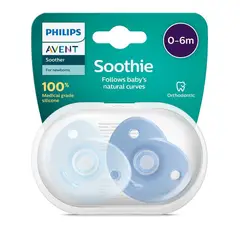 PHILIPS AVENT - Chupon Bebe Curvo Soothie 0-6m