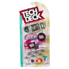TECH DECK - Patineta Para Dedos Pack X4