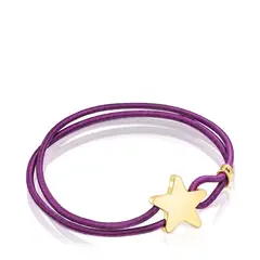 TOUS - Pulsera Ag 1Ley Baño Elastico Morada