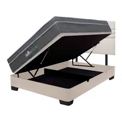 DROM - Dormitorio Boxet Moln Line 2 Plz + 2 Almohadas Viscoelásticas + Protector