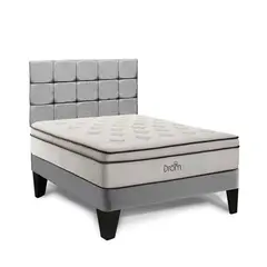 DROM - Dormitorio Europeo Fred 2 Plz + 2 Almohadas Viscoelásticas + Protector
