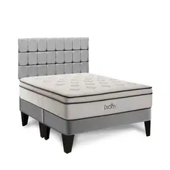DROM - Dormitorio Europeo Fred King + 2 Almohadas Viscoelásticas + Protector