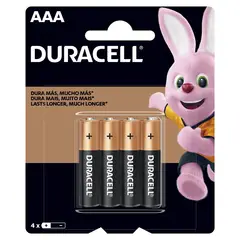 Duracell - Pilas AAA x4 unidades