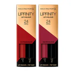 MAX FACTOR - Set Duo De Labiales Lipfinity Frivolous + Passionate 3.5 Ml
