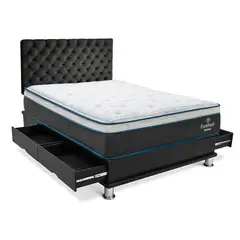 DRIMER - Dormitorio Con Cajones Pure Fresh Capitone 1.5 Plz