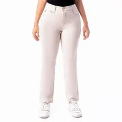 PIONIER - Pantalon Recto Algodón Mujer