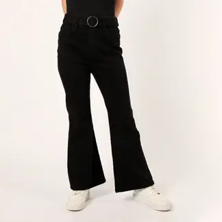 SYBILLA - Jean Flare Tiro Alto Mujer Sybilla.