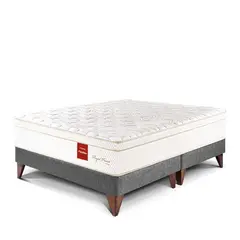 PARAISO - Cama Europea Royal Prince Flexible King + 2 Almohadas Viscoelásticas + Protector