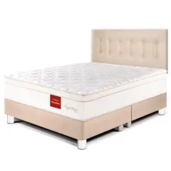 PARAISO - Dormitorio Royal Prince Flexible Queen + 2 Almohadas Viscoelásticas + Protector
