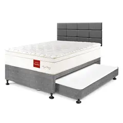 PARAISO - Dormitorio Diván Royal Prince Flexible 2 Plz + 2 Almohadas Viscoelásticas + Protector