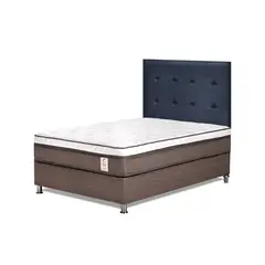 ROSEN - Dormitorio New Style 6 West Azul 1.5 Plz + 1 Velador