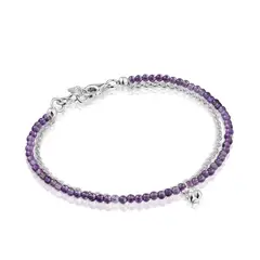 TOUS - Pulsera de plata y amatista Bold Bear