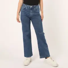 SYBILLA - Jean Wide Leg Tiro Alto Mujer