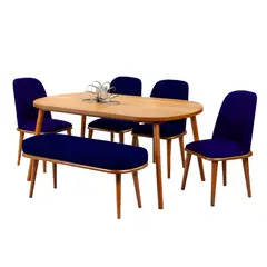 HOME PREMIUM - Juego de Comedor 4 Sillas  Banquet
