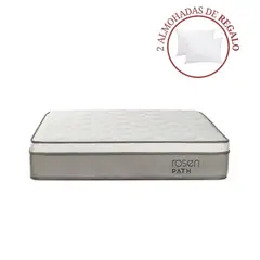 ROSEN - Colchón Path 2 Plz + 2 Almohadas