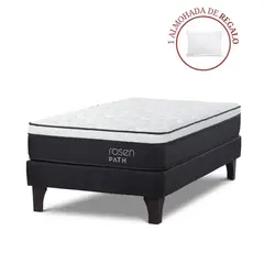 ROSEN - Cama Europea Path 1.5 Plz + 1 Almohada