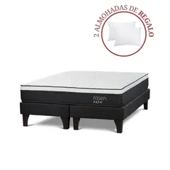 ROSEN - Cama Europea Path King + 2 Almohadas