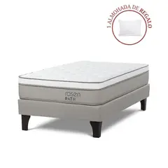 ROSEN - Cama Europea Path 1.5 Plz + 1 Almohada