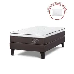 ROSEN - Cama Europea Path 1.5 Plz + 1 Almohada