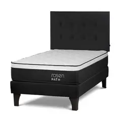 ROSEN - Dormitorio Europeo Path Grafito New West Grafito 1.5 Plz + 1 Almohada