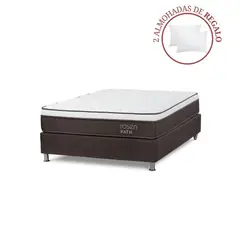 ROSEN - Cama Box Tarima Path 2 Plz + 2 Almohadas