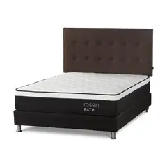 ROSEN - Dormitorio Path Grafito New West Chocolate 2 Plz + 2 Almohadas