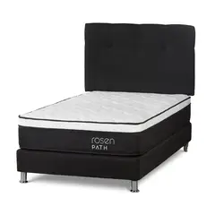 ROSEN - Dormitorio Path Grafito New Bennet Grafito 1.5 Plz + 1 Almohada