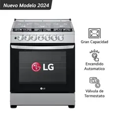 Cocina A Gas LRGZ5253S 6 Hornillas Gran Capacidad Acero Inoxidable
