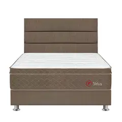 FORLI - Dormitorio Sirius Superior Queen + 2 Almohadas Viscoelásticas + Protector