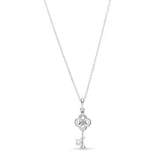 PANDORA - Collar Plata Y Oro De 14k Llave