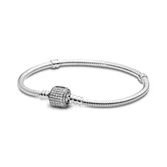 PANDORA - Pulsera En Plata Cierre Insignia