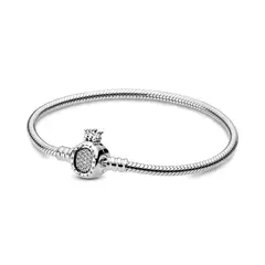 PANDORA - Pulsera Plata Corona O Con Cierre