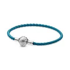 PANDORA - Pulsera Cuero Caracola Marina