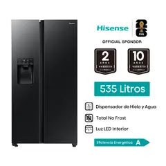 HISENSE - Refrigeradora 535L Side by Side inverter BCD-535W