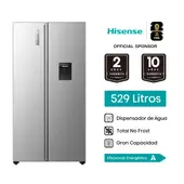Refrigeradora Hisense 529Lt Side By Side RS3P558NMCA