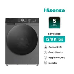 HISENSE - Lavaseca Carga Frontal 12/8kg Wd3s1243bt