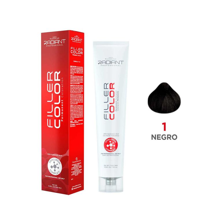 Filler Color Tinte 1 Negro Tubo 100ml