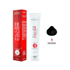 RADIANT - Filler Color Tinte 1 Negro Tubo 100ml