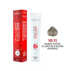 RADIANT - Filler Color Tinte 10.11 Rubio Extra Claro Plateado Intenso Tubo 100ml