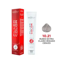 RADIANT - Filler Color Tinte 10.21 Rubio Extra Claro Irisado Ceniza Tubo 100ml