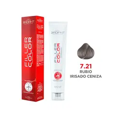 RADIANT - Filler Color Tinte 7.21 Rubio Irisado Ceniza Tubo 100ml