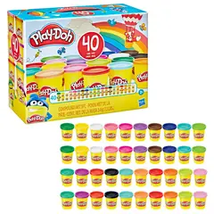 PLAY DOH - Masas Pack 40 Latas Colores Variados Niños