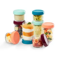 BABYMOOV - Set Cristal X8 Baby Bowls Libre de BPA