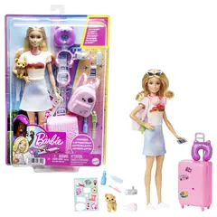 BARBIE - Muñeca Viajera Con Accesorios