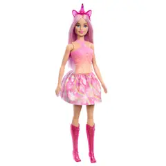 BARBIE - Juguete Muñeca Unicornio Con Falda