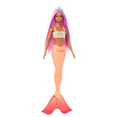 BARBIE - Muñeca Fantasía Sirenas Con Cabello De Colores