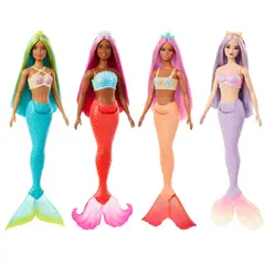 BARBIE - Muñeca Fantasía Sirenas Con Cabello De Colores